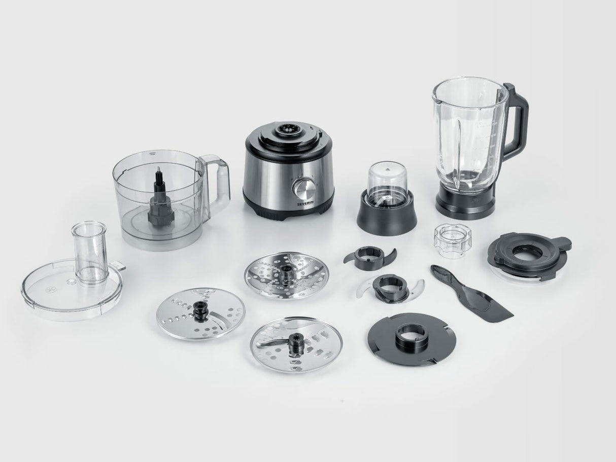 EAN 4008146038099 - Severin KM 3892 robot de cocina 1200 W 1,5 L Negro, Acero inoxidable, Transparente imagen 11