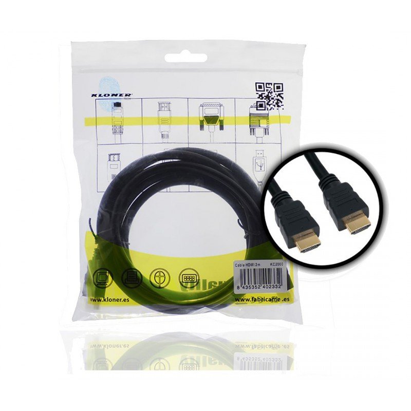 Cable Hdmi-M A Hdmi-M 2m Kl-Tech V1.4 Bulk