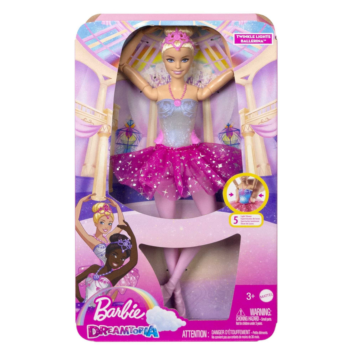 Mattel Barbie Dreamtopia Muñeca Bailarina Luz Mágica Hlc25