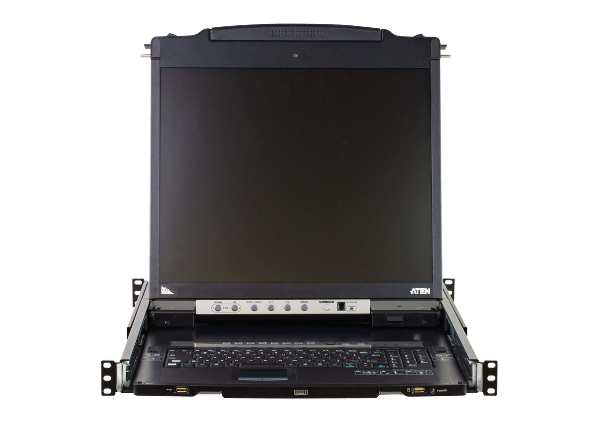 8-Port Dual Rail 19" Lcd Kvm Switch With Usb Peripheral Support, Broadcast Mode, Daisy Chain And External Console (Usb - Ps/2 Vg