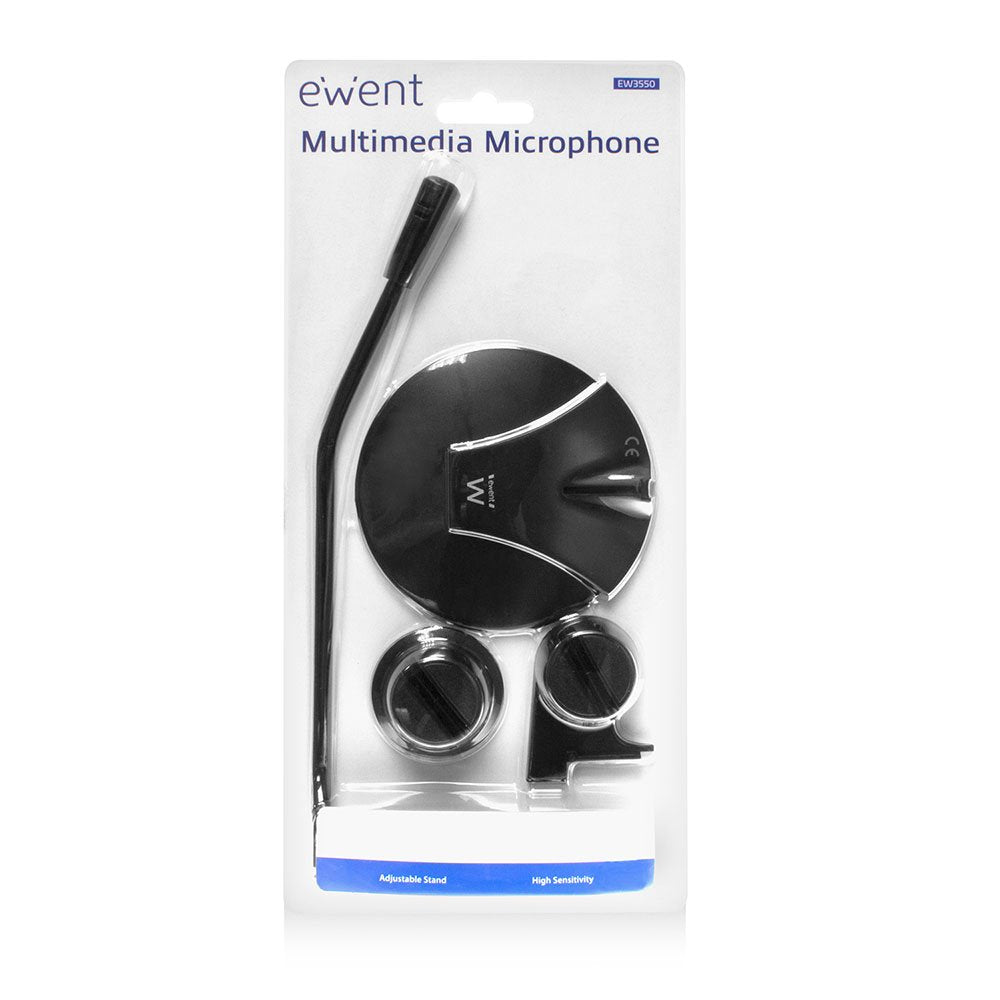 Ewent Microfono Multimedia Negro Ew3550