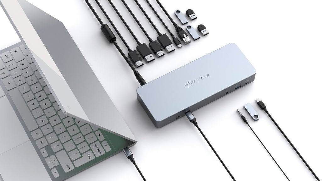 EAN 0817110016049 - HYPER HD-GD1000-EU base para portátil y replicador de puertos Acoplamiento USB 3.2 Gen 1 (3.1 Gen 1) Type imagen 3