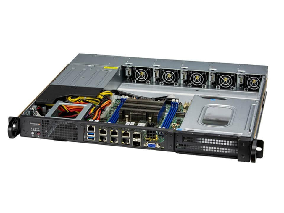 EAN 672042500864 - Supermicro SYS-110D-4C-FRAN8TP servidor barebone Intel® SoC BGA 2579 Bastidor (1U) Plata imagen 1