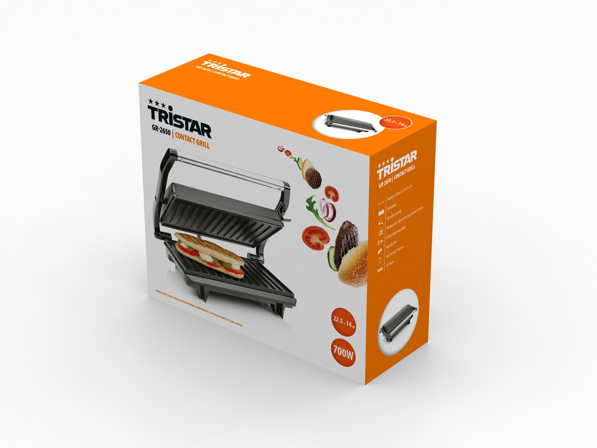 Grill Eléctrico Tristar Gr-2650/ 700w/ Tamaño 255*155mm