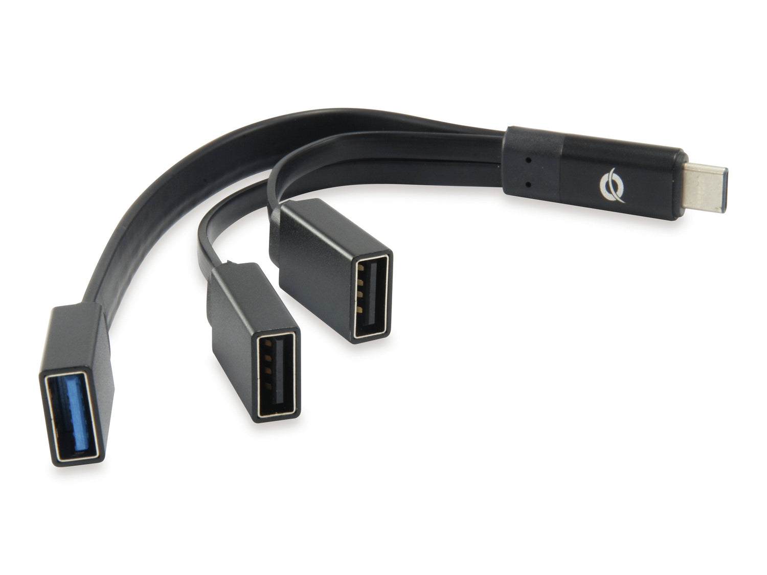 Conceptronic Hub Usb-C 3 Puertos 2x Usb 2.0 1x Usb3.0 Negro Hubbies01b
