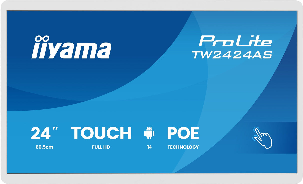 Iiyama 60,5cm (23,8") Tw2424as-W3p 16:9 M-Touch Usbc Android