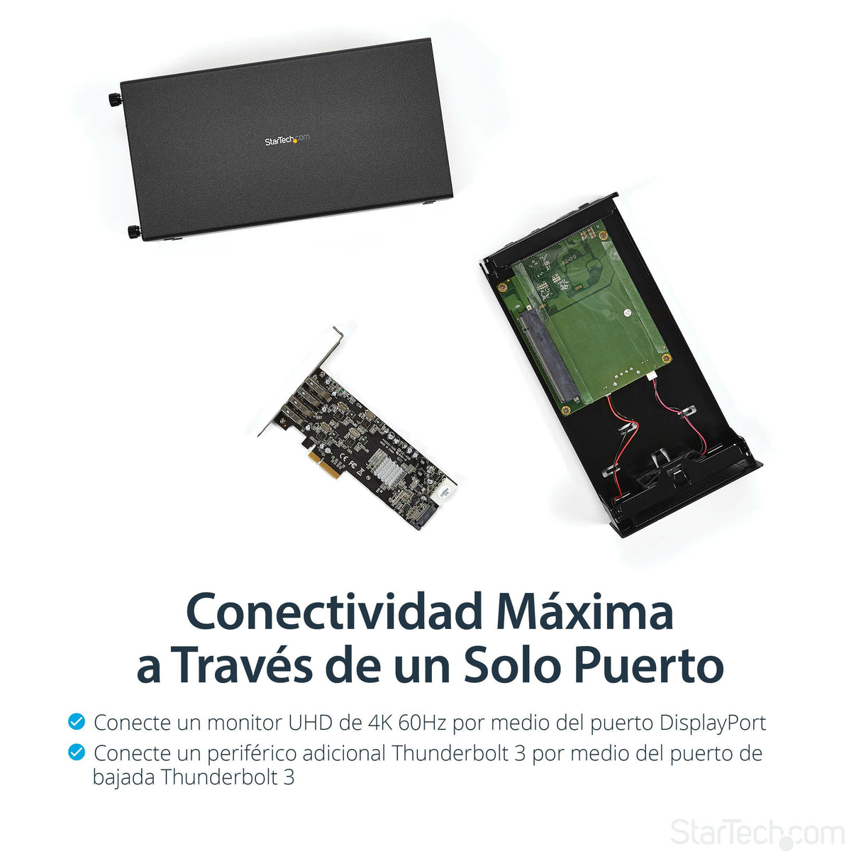 Startech.Com Tb31pciex16 Base Para Portátil Y Replicador De Puertos Alámbrico Negro