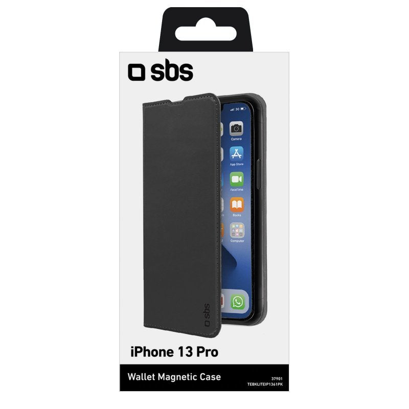 Sbs Book Case Wallet Lite-Hülle Para Iphone 13 Pro Negro