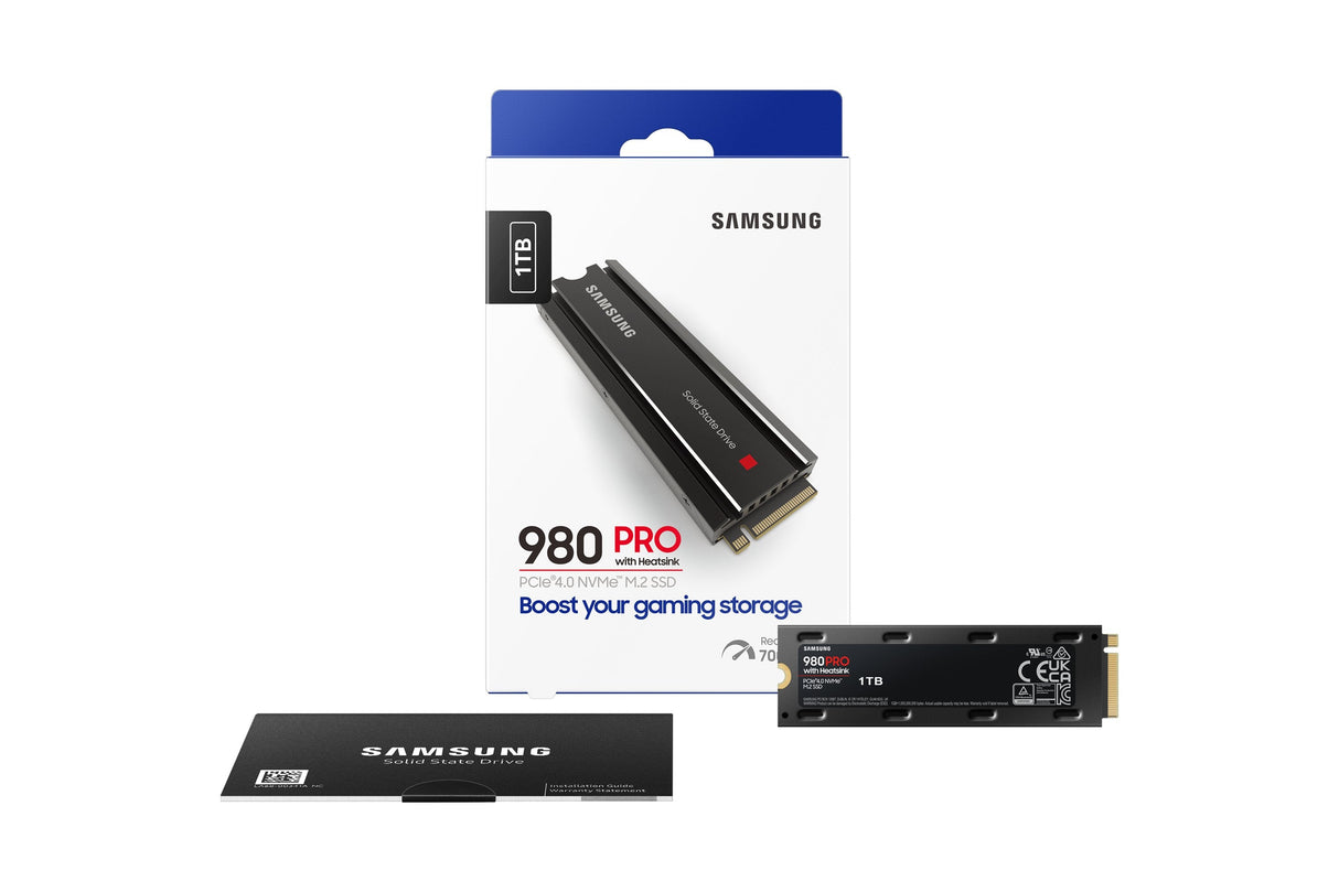 Disco Ssd Samsung 980 Pro 1tb M.2 2280 Pcie 4.0 Con Disipador De Calor Compatible Con Ps5 Y Pc