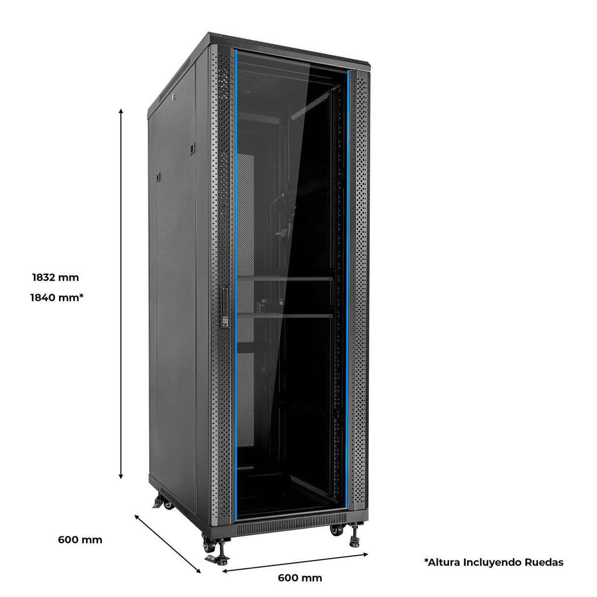 EAN 6940533543855 - aiten data AI6637 Rack o bastidor independiente Negro imagen 12