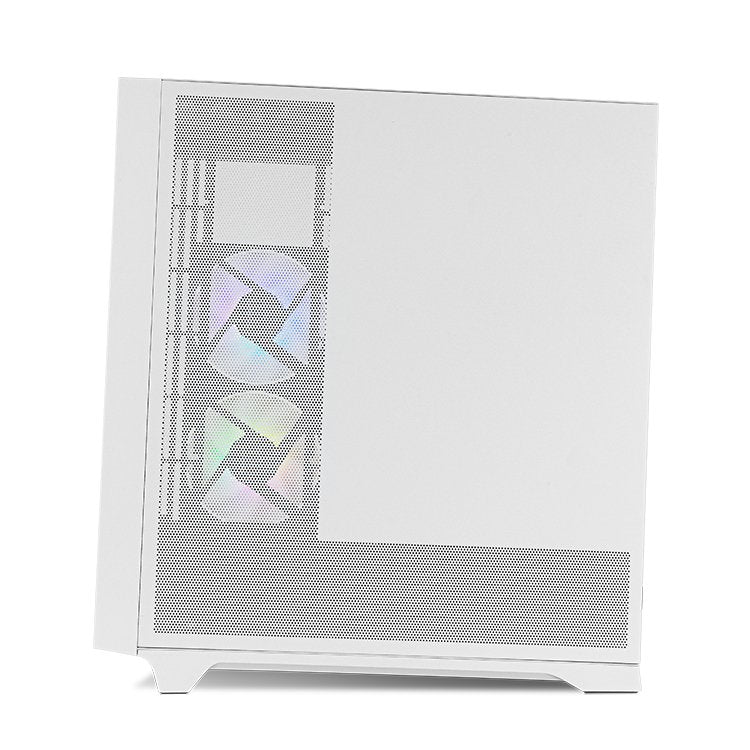 Caja Nox Hummer Ether Atx Semitorre Cristal Curvo Negro-Blanco