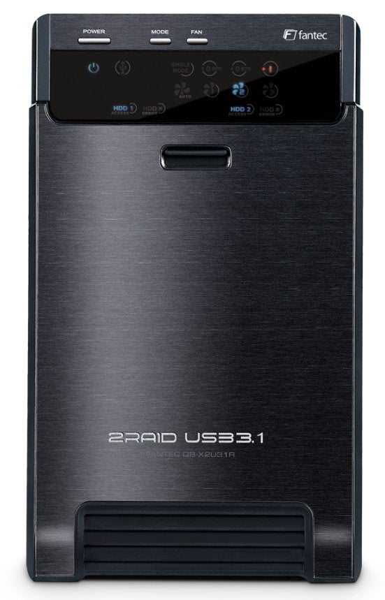 Fantec Qb-X2u31r Black 2 X 3,5 Sata Raid Hdd Usb 3.1