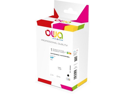 Owa Tinta Compatible Con Hp 15 Bk Hc Negro C6615d