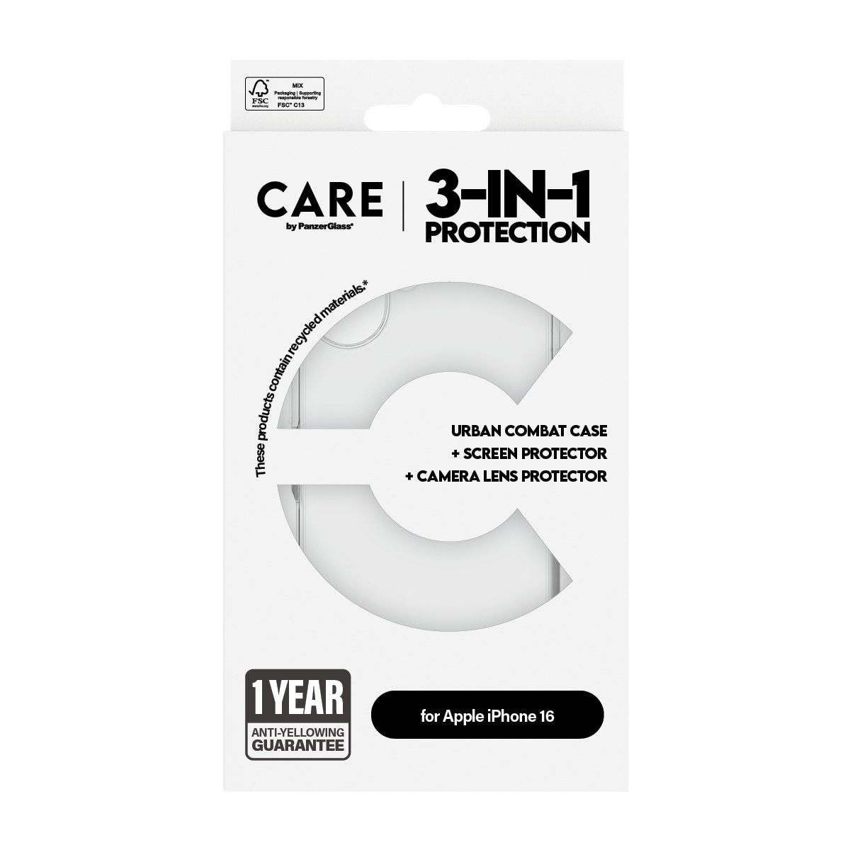 EAN 5715685004834 - PanzerGlass ® | CARE™ by ® 3-in-1 Bundle iPhone 16 Protector de pantalla Apple 1 pieza(s) imagen 3