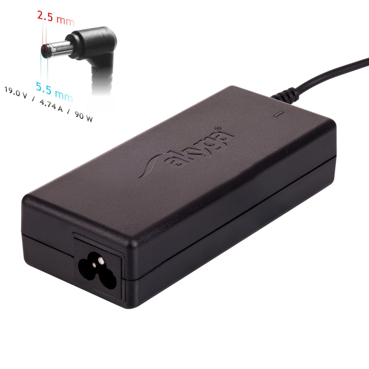 EAN 5901720130570 - Akyga AK-ND-10 adaptador e inversor de corriente Interior 90 W Negro imagen 1