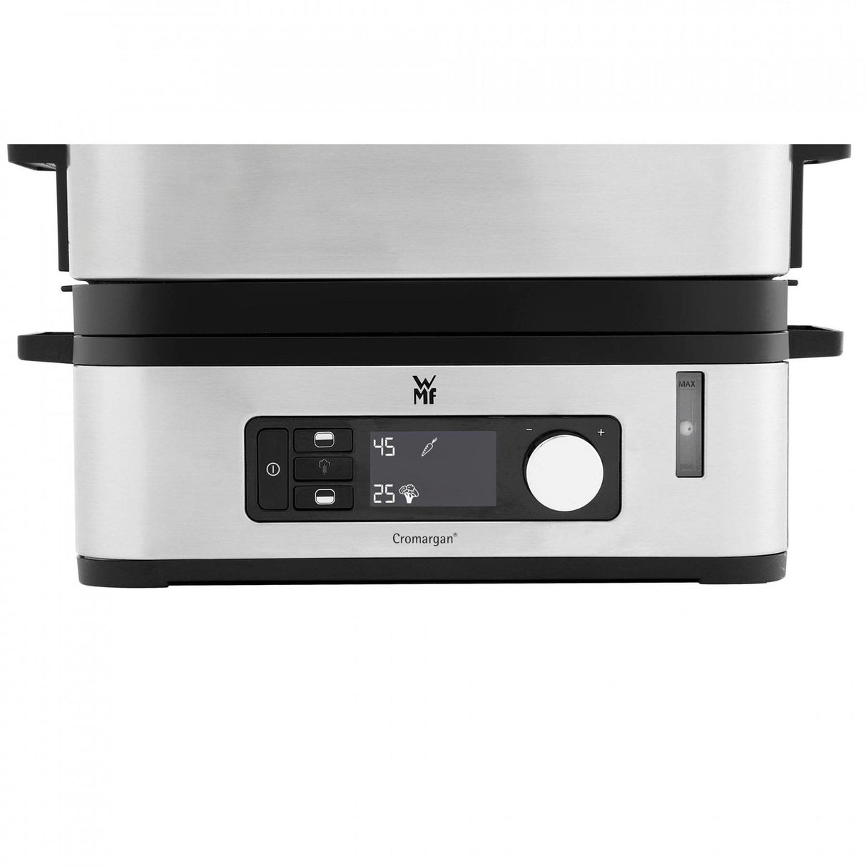 EAN 4211129119641 - WMF KITCHENminis 0415090011 vaporizador 2 cesta(s) Encimera 900 W Negro, Acero inoxidable imagen 4