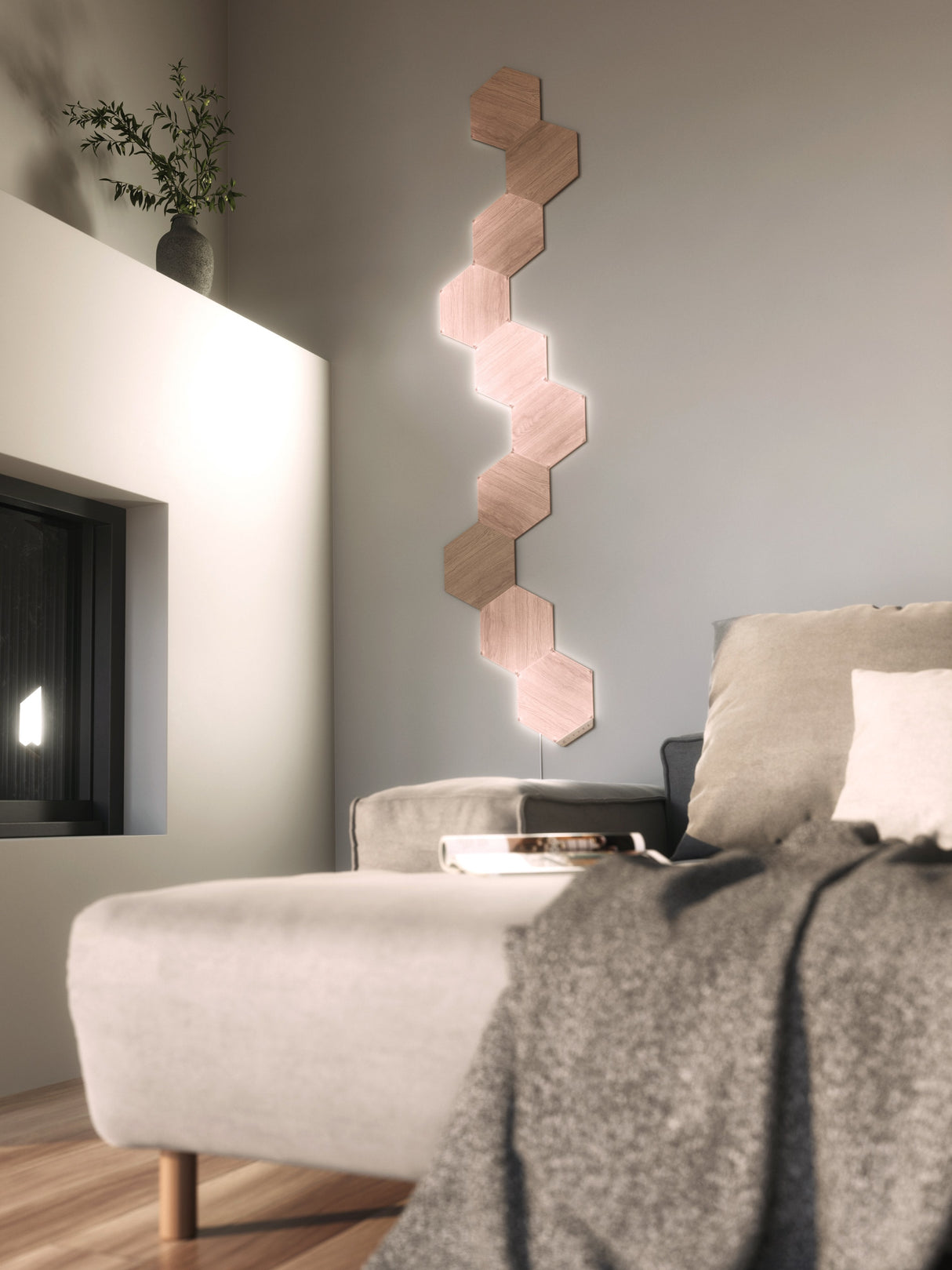 Panel Led Nanoleaf Elements Hexagons Starterkit 13pk