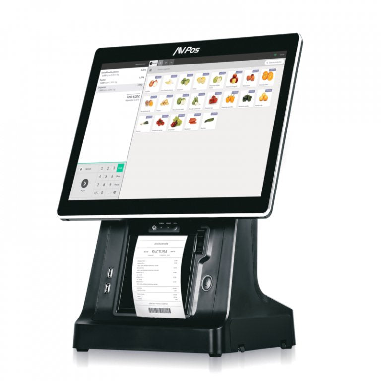EAN 0733968052124 - AVPos AVP-K6000B-I5-8128 Terminal Punto Venta (TPV) 38,1 cm (15") 1024 x 768 Pixeles Pantalla táctil imagen 1
