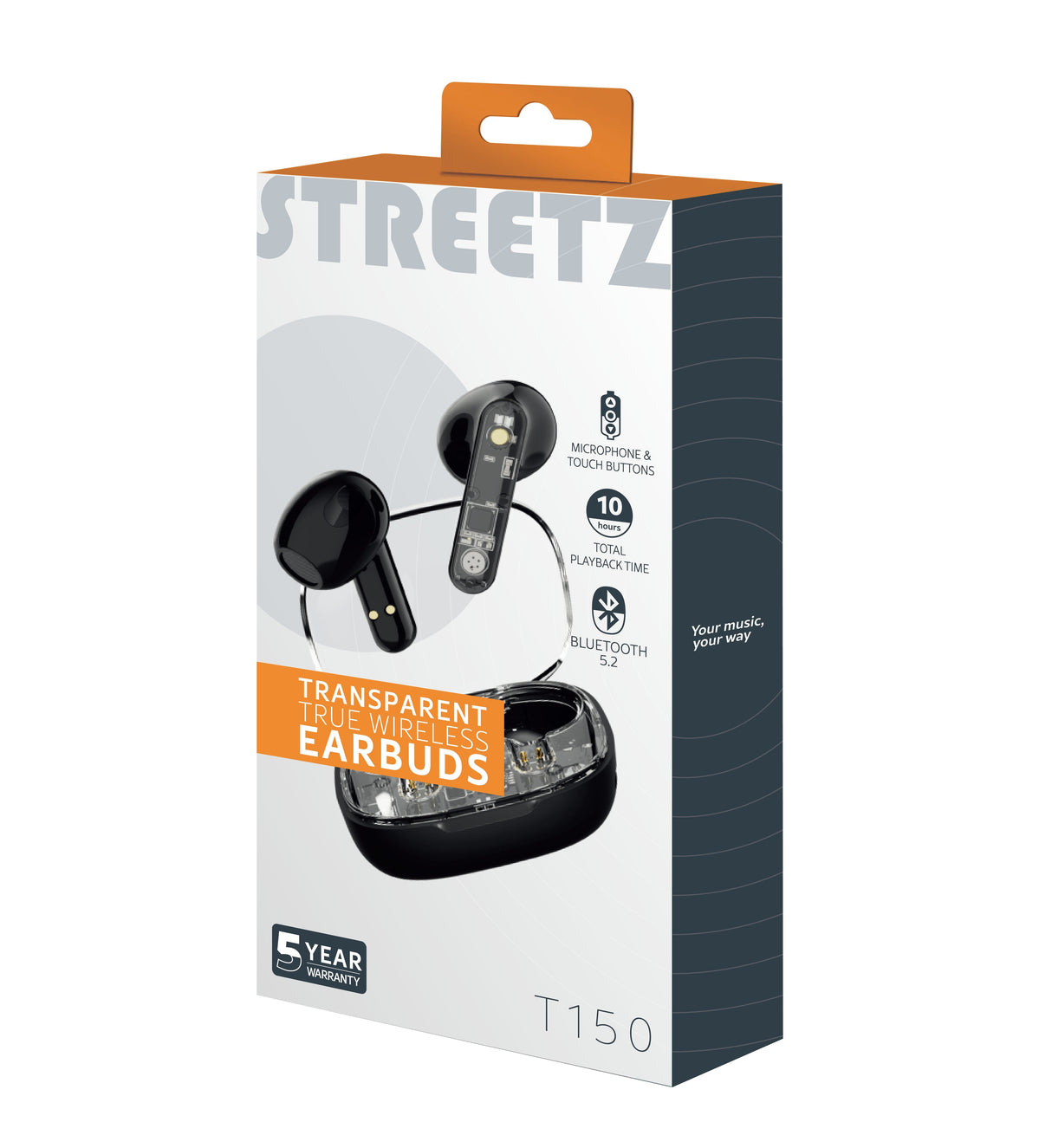 Streetz Bt Tws In-Ear KopfhRer Transparent Schwarz