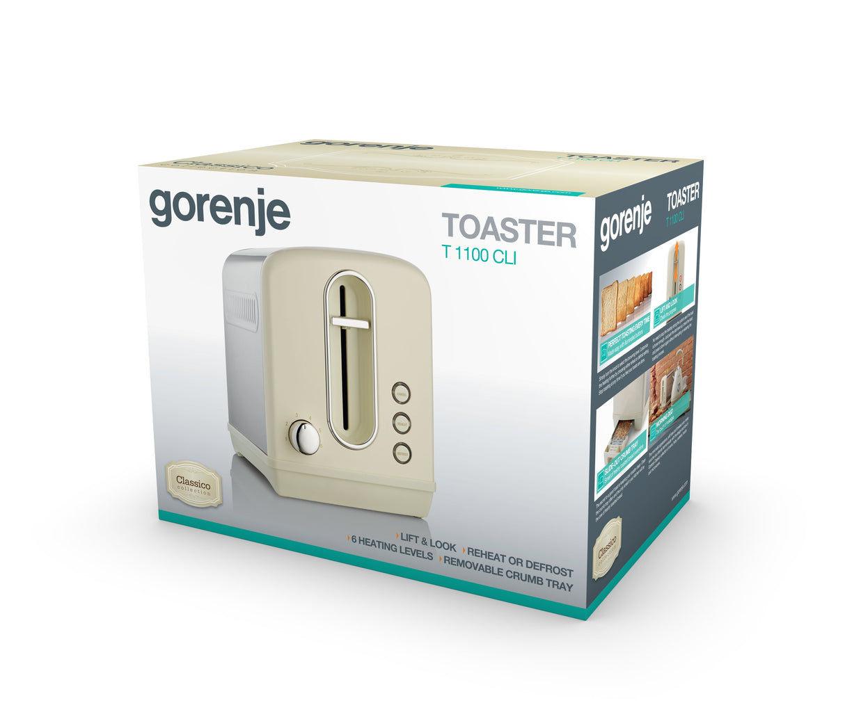 EAN 3838782079832 - Gorenje T1100CLI 6 2 rebanada(s) 1100 W Champán imagen 3