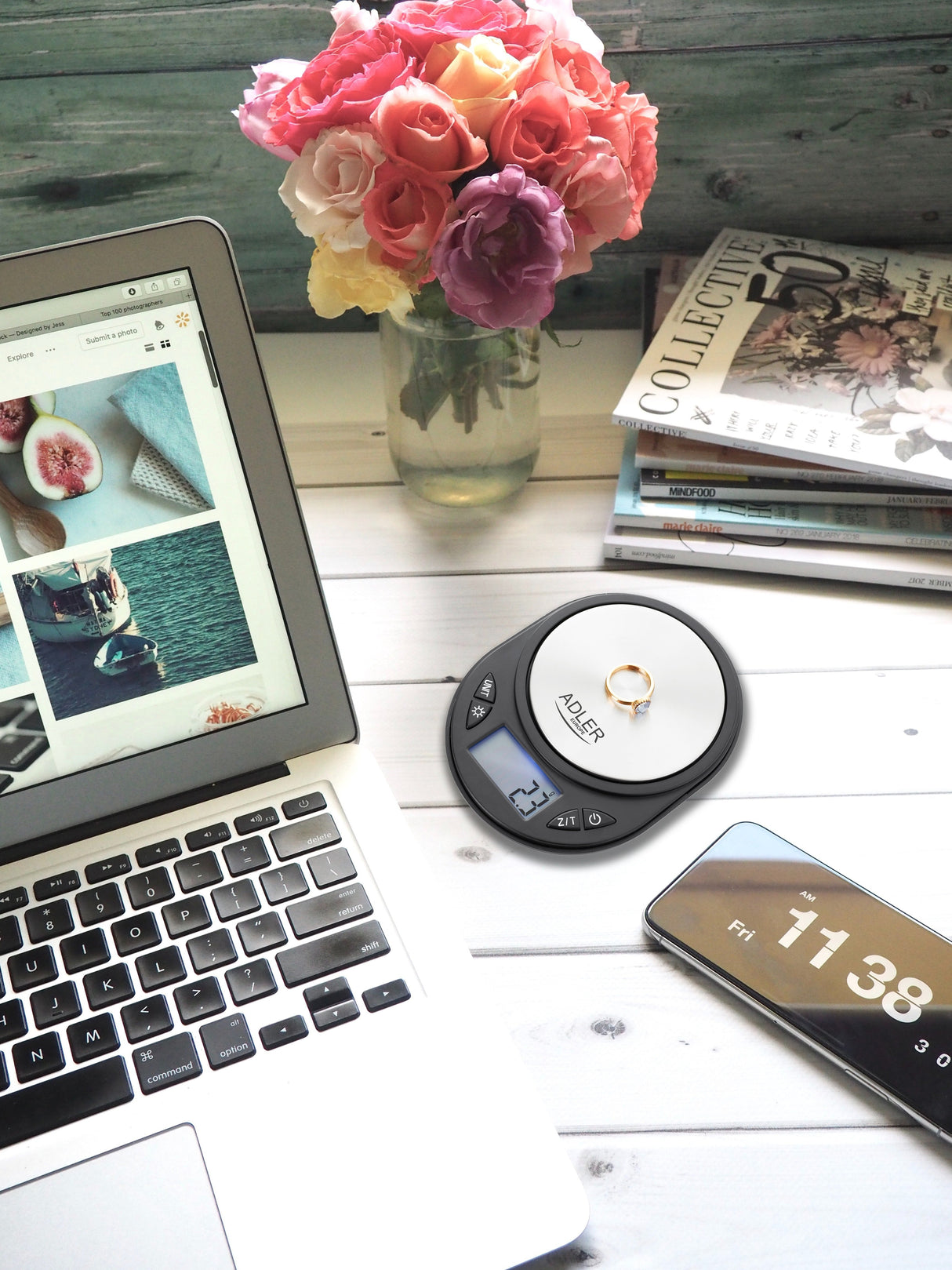 Báscula De Cocina Adler Ad 3162 (Color Negro)