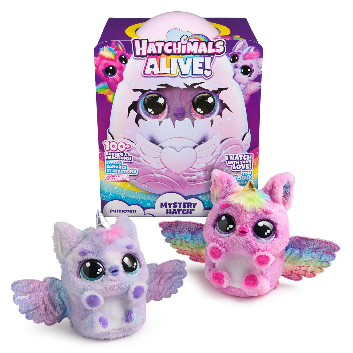 Figura De Juguete Spin Master Hatchimals Alive Mystery Egg Pufficornio 6069132