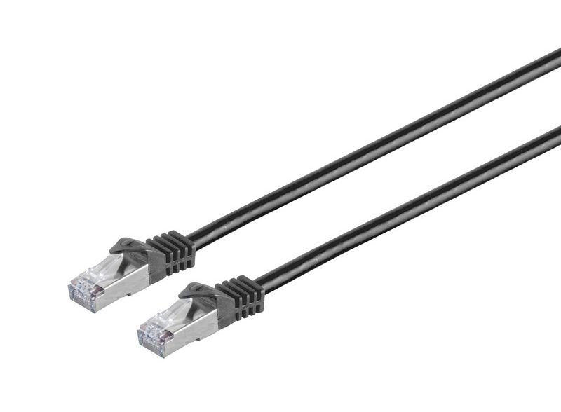 Cat7 S/Ftp Network Cable 10m, Black Cat7 S/Ftp Network