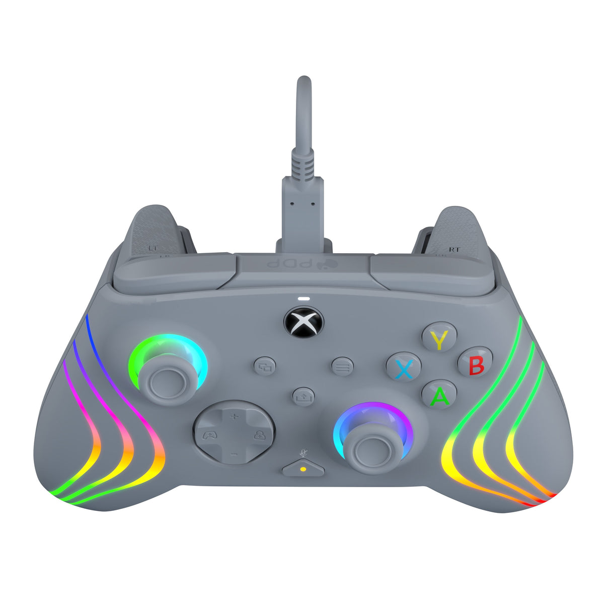 Mando Pdp Afterglow Wave Alámbrico, Gamepad (Gris, Para Xbox Y Pc)