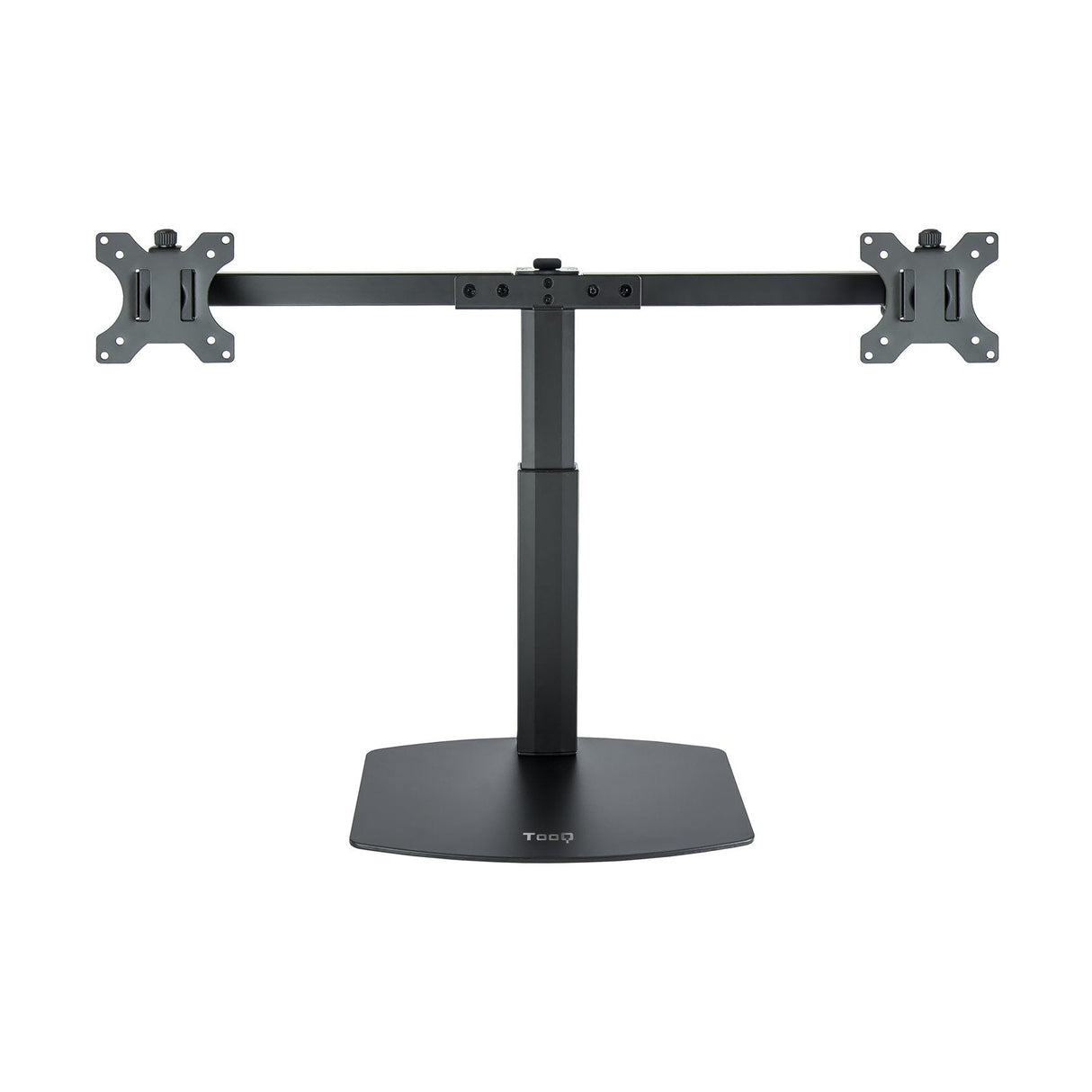 Tooq Soporte De Mesa Para 2 Monitores De 17"-27" - Regulacion De Altura Por Piston De Gas - Gestion De Cables - Peso