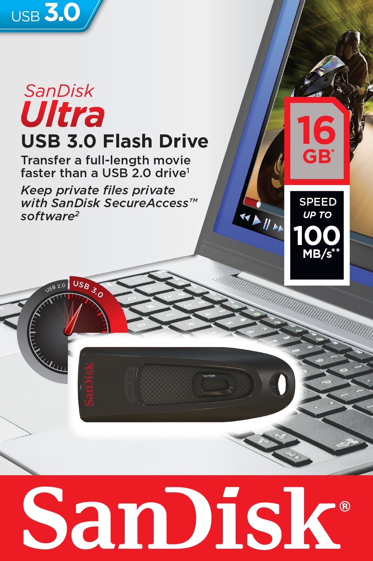 EAN 0619659102135 - SanDisk Ultra unidad flash USB 16 GB USB tipo A 3.2 Gen 1 (3.1 Gen 1) Negro imagen 8