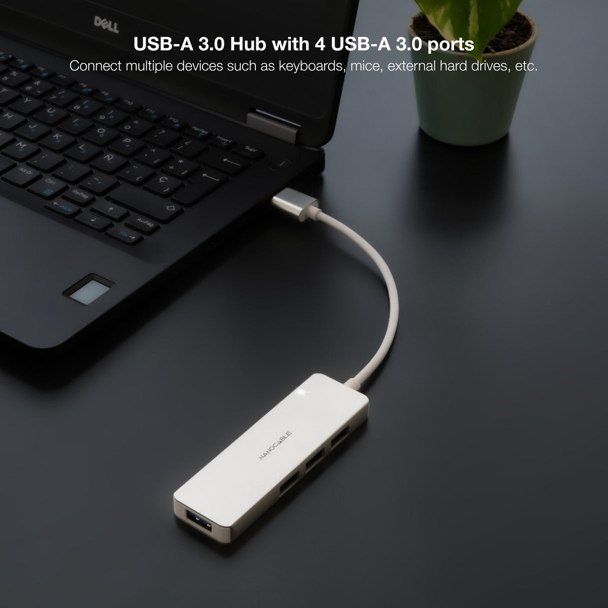 Hub Usb 3.0 Nanocable 10.16.4602 4xusb Gris