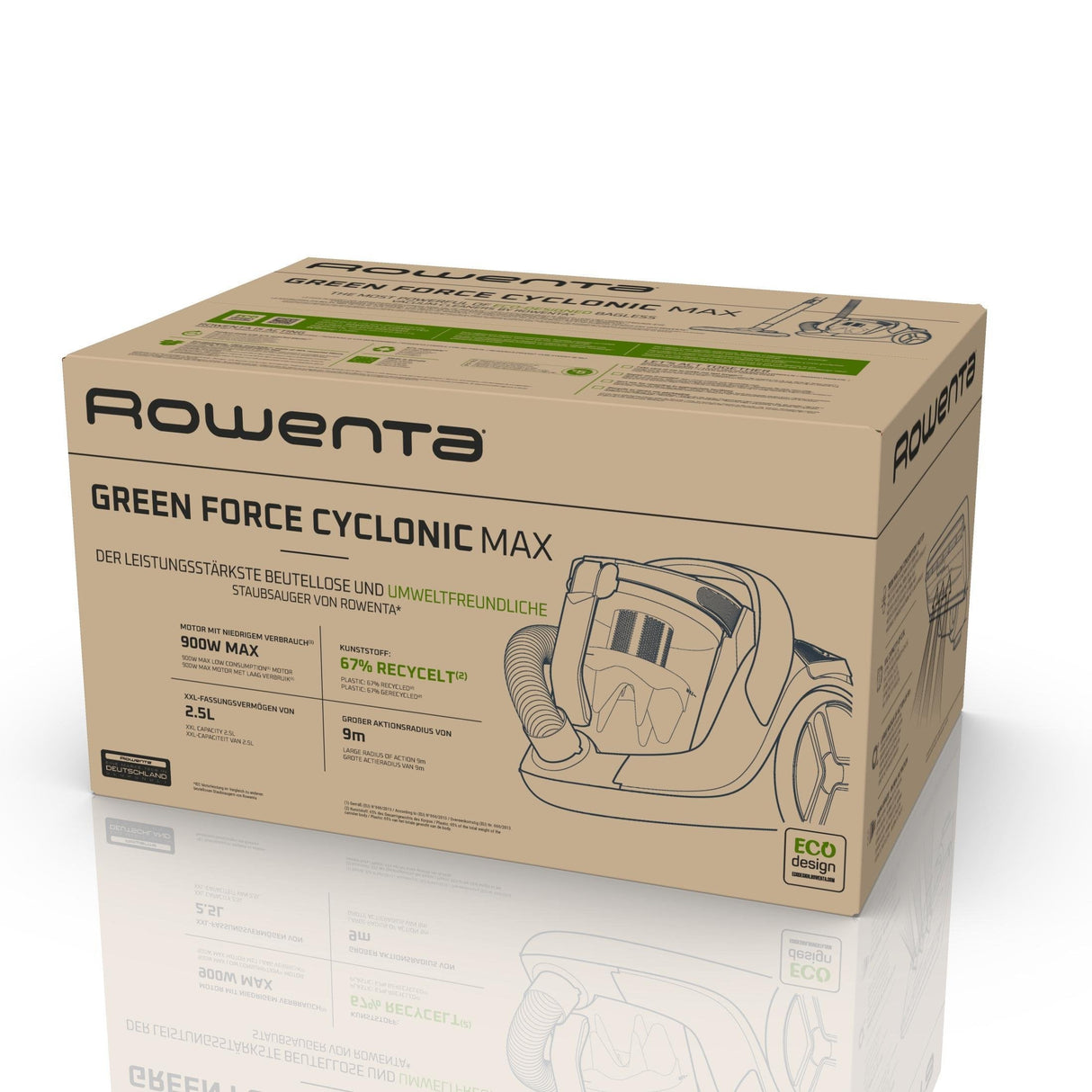 Rowenta Green Force Cyclonic Max Ro7b12 (Negro/Turquesa) Ro7b12