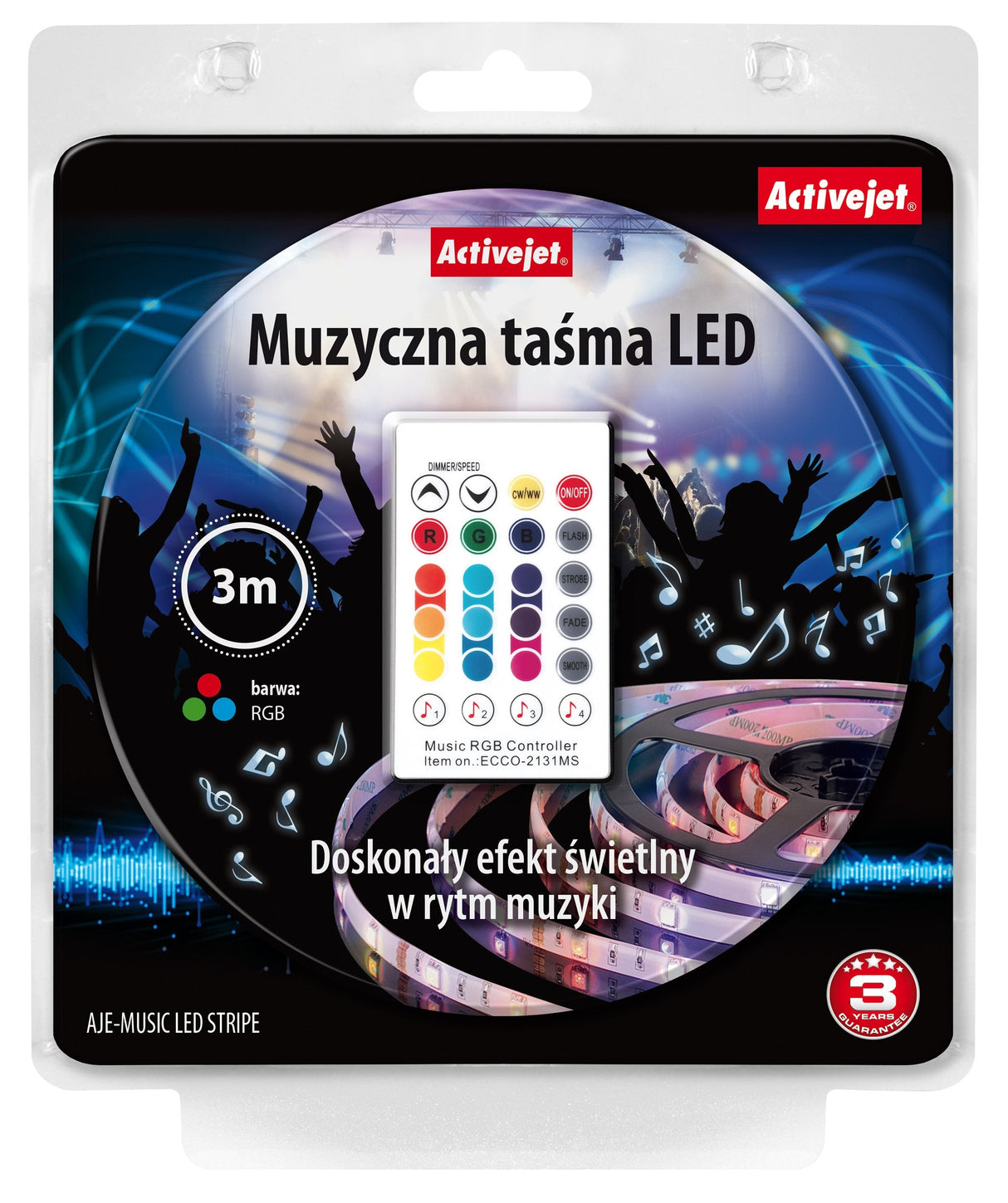 Activejet Aje-Led Music Stripe Cinta Luminosa Regleta Luminosa Universal Interior / Exterior