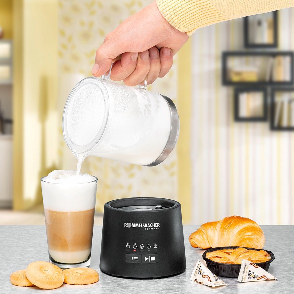 EAN 4001797856500 - Rommelsbacher MS 625 espumador o calentador de leche Automatic milk frother/warmer Negro, Acero inoxidabl imagen 6