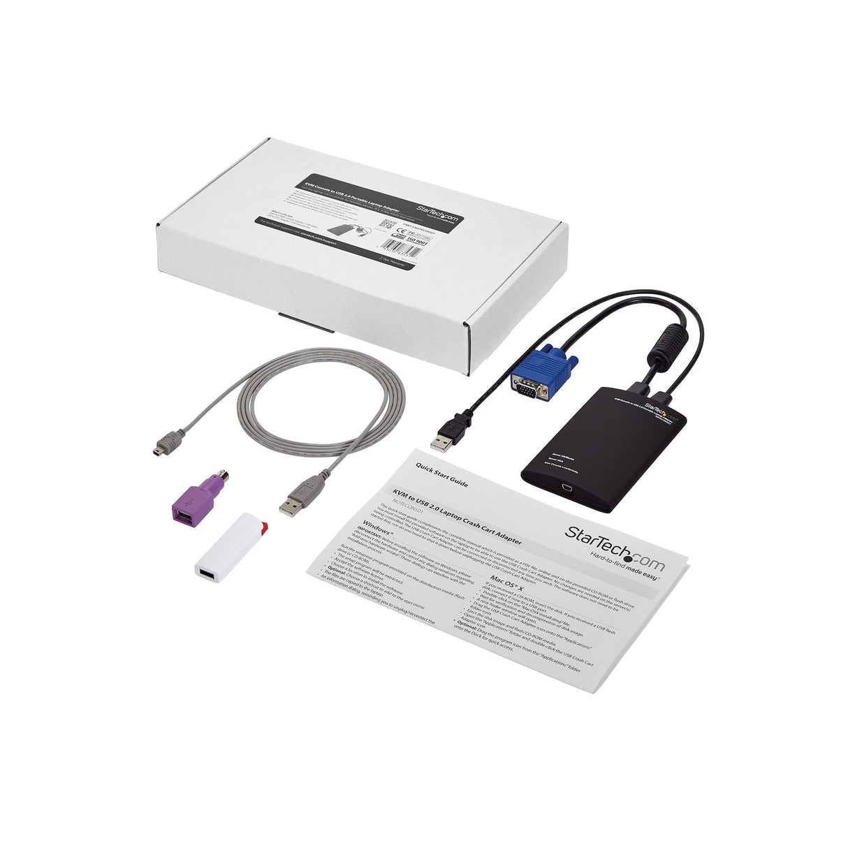 Startech Adaptador Crash Cart Conector Usb Kvm Ord