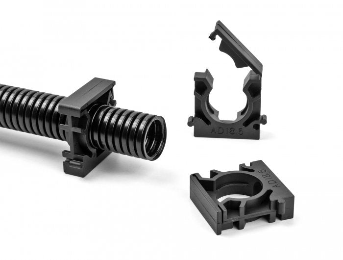 Delock Cableschlauchhalter Mit Verschlussclip 15,8 Mm 8 Stück Schwarz