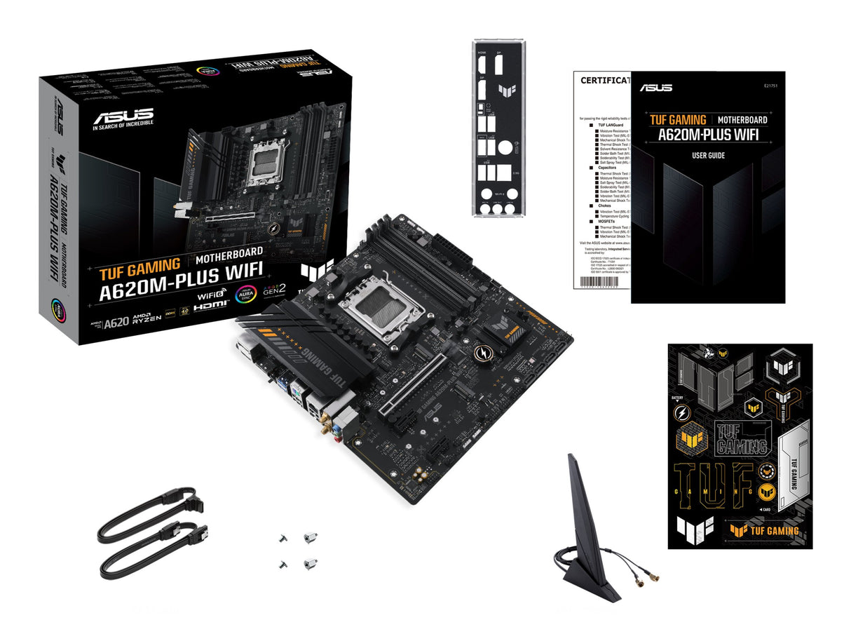 EAN 4711387164266 - ASUS TUF GAMING A620M-PLUS WIFI AMD A620 Zócalo AM5 micro ATX imagen 10