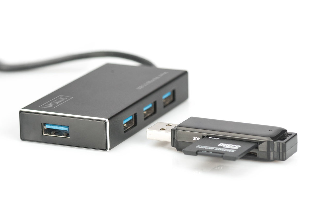 EAN 4016032444244 - Digitus DA-70240-1 hub de interfaz USB 3.2 Gen 1 (3.1 Gen 1) Type-A 5000 Mbit/s Negro imagen 3