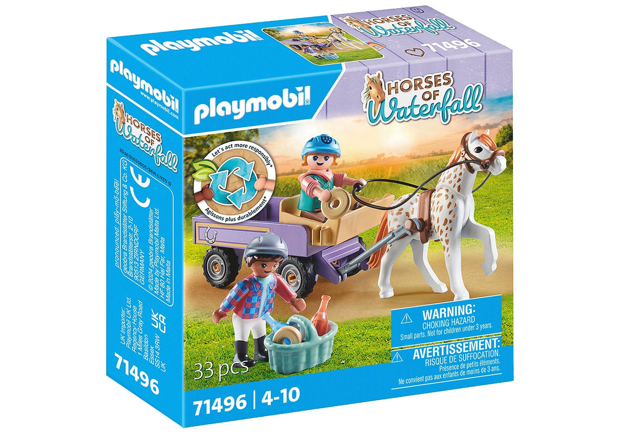Playmobil 71496 Caballos De La Cascada Cochecito De Pony