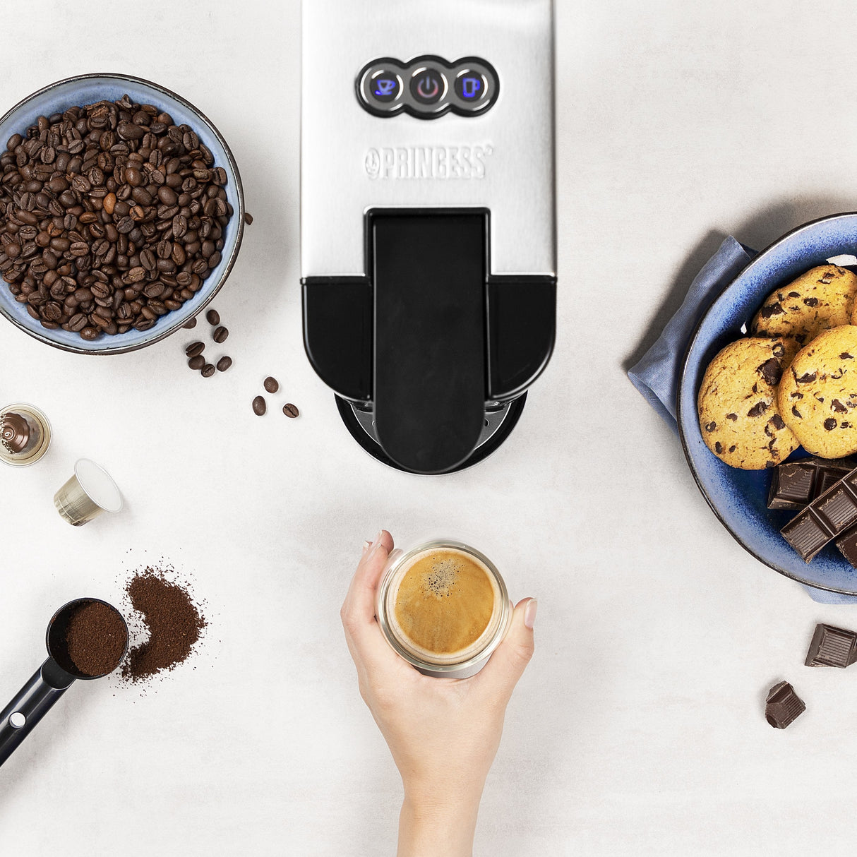 Cafetera Princess 01.249450.01.001 Multicápsula 4 En 1