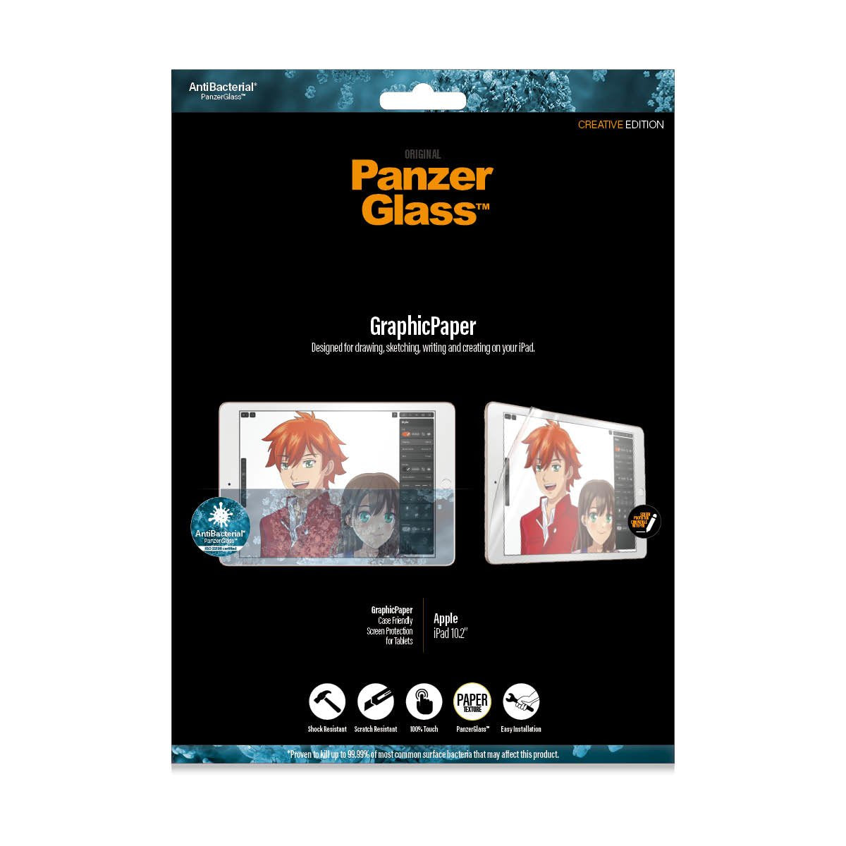 Panzerglass Apple Ipad 10.2 '' Papel Gráfico Ab Compatible Con Carcasas