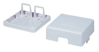 Intellinet 162852 Caja De Montaje En Superficie Para Módulo Keystone Dos Salidas Blanco