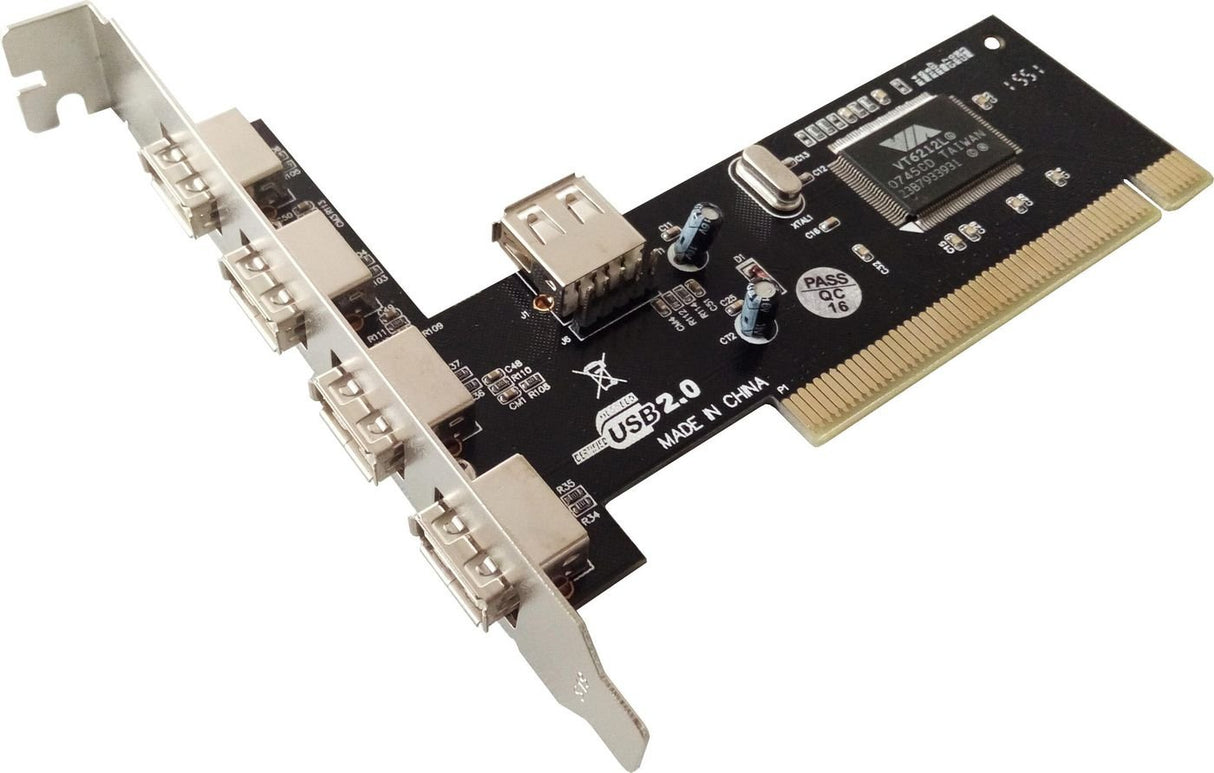 4 + 1 Port Usb 2.0 Pci Card Main Chip : Nec720101 4