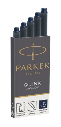 Cartucho De Tinta Parker Quink Negro-Azul 1 Piezas (Pack 5)
