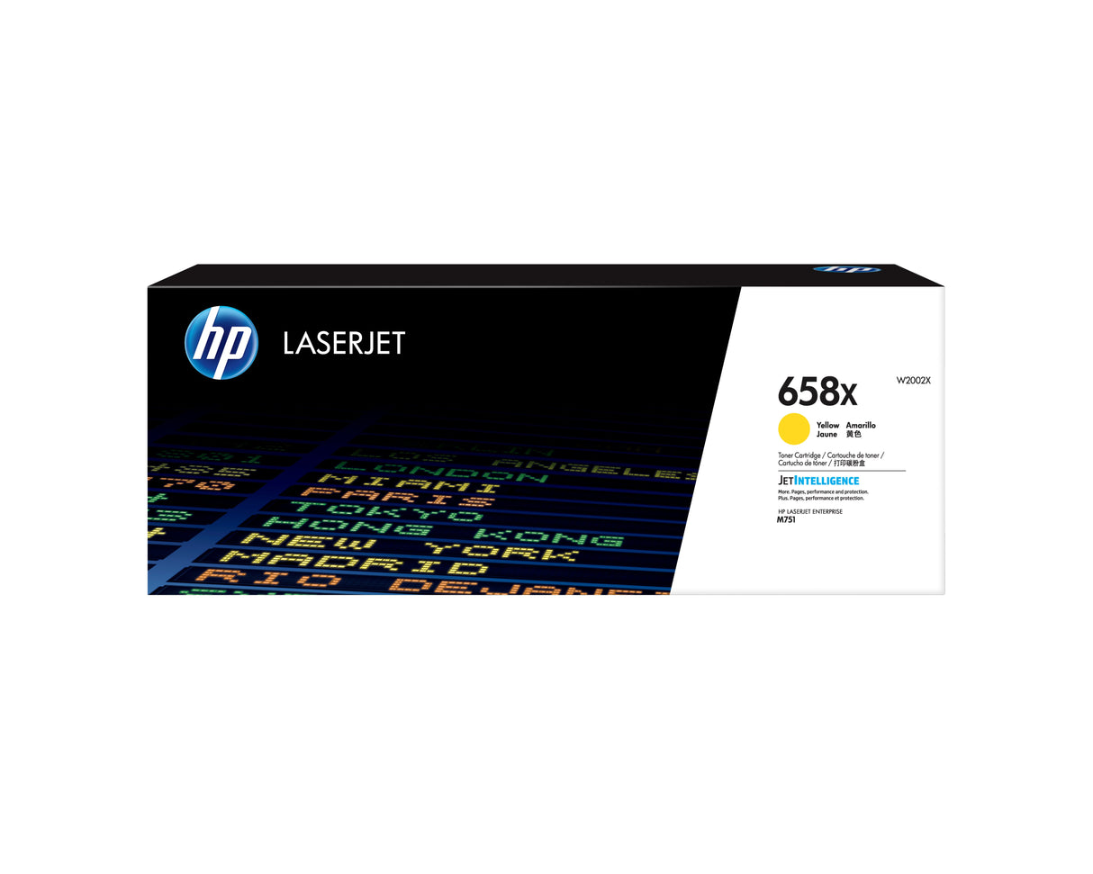 EAN 192545650748 - HP 658X High Yield Yellow Original LaserJet Toner Cartridge cartucho de tóner 1 pieza(s) imagen 1