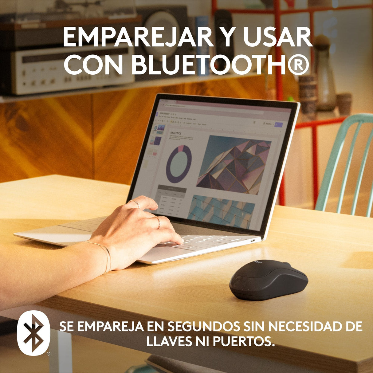 Ratón Logitech M240 Silent Ambidextro Bluetooth Graphite 910-007119