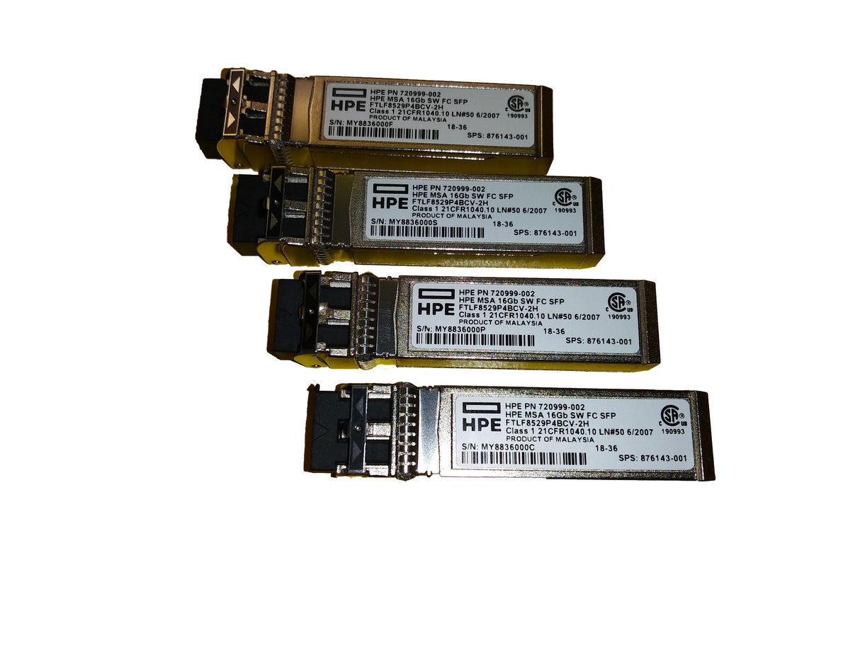 Hpe Msa 16gb Short Wave Fibre Channel Sfp+ 4-Pack Transceiver