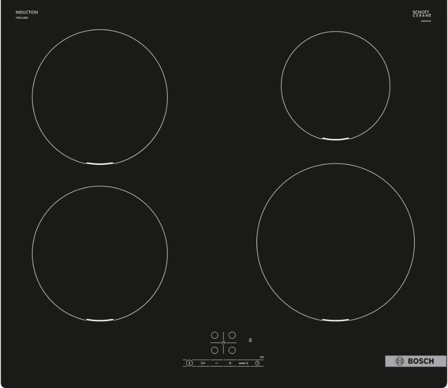 EAN 4242005289349 - Bosch PIE611BB5E hobs Negro Integrado 60 cm Con placa de inducción 4 zona(s) imagen 1