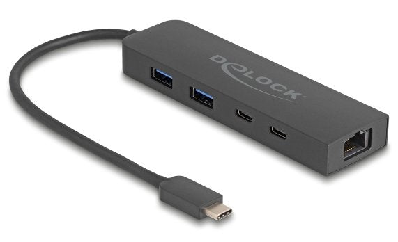 Delock 64110 10 Gbps Concentrador Usb Con Puerto 2,5 Gigabit Lan Y Pd De 85 Vatios