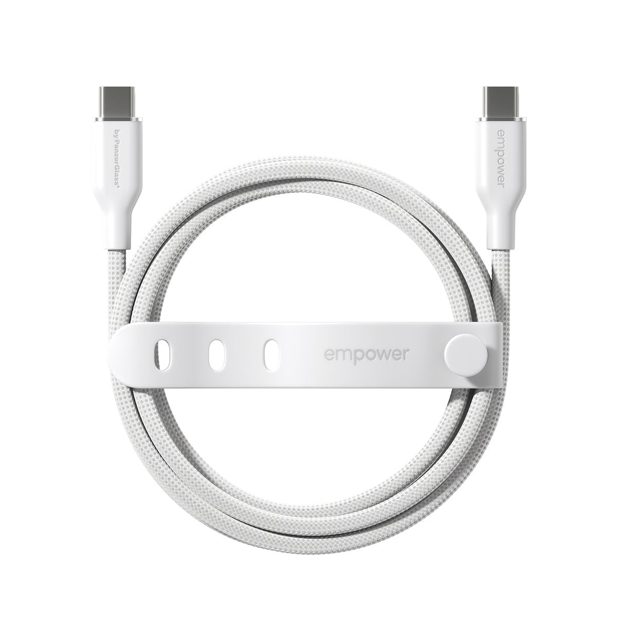 EAN 5715685027642 - PanzerGlass empower™ by ® Racing 60W USB-C to USB-C Cable | USB 2.0 | 2M | Silver White cable USB Blanco imagen 4